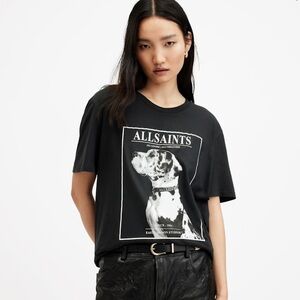 All Saints Charcoal Graphic Tee